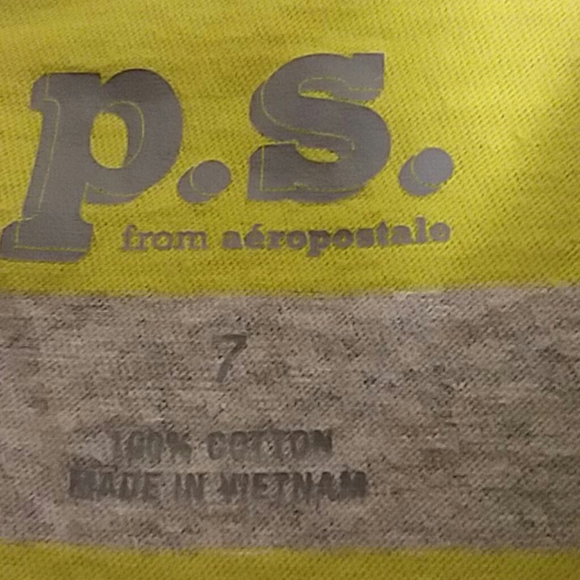 Boy P.S. By Aeropostale Shirt Size 7 - Picture 2 of 2